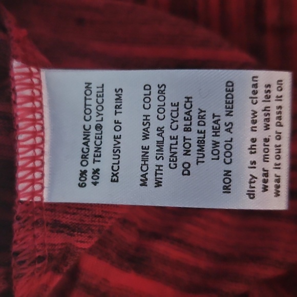 Toad and Co. red thin striped tunic - Picture 6 of 6